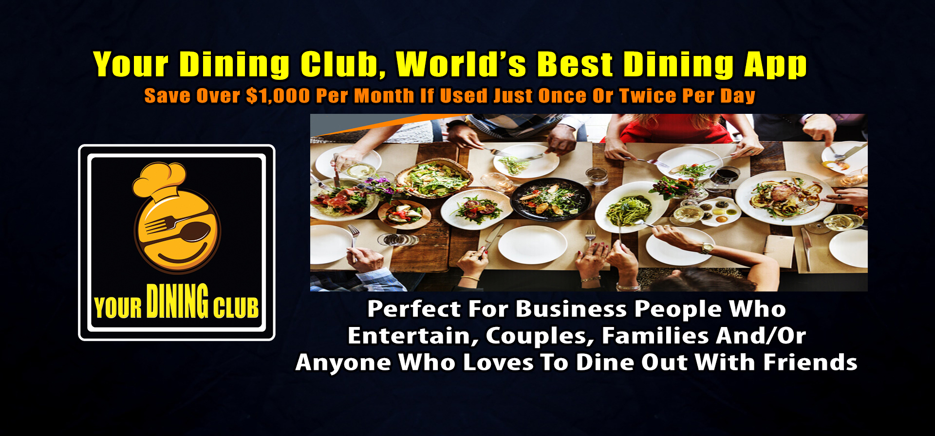 Your Dining Club — Restaurant savings slide 1